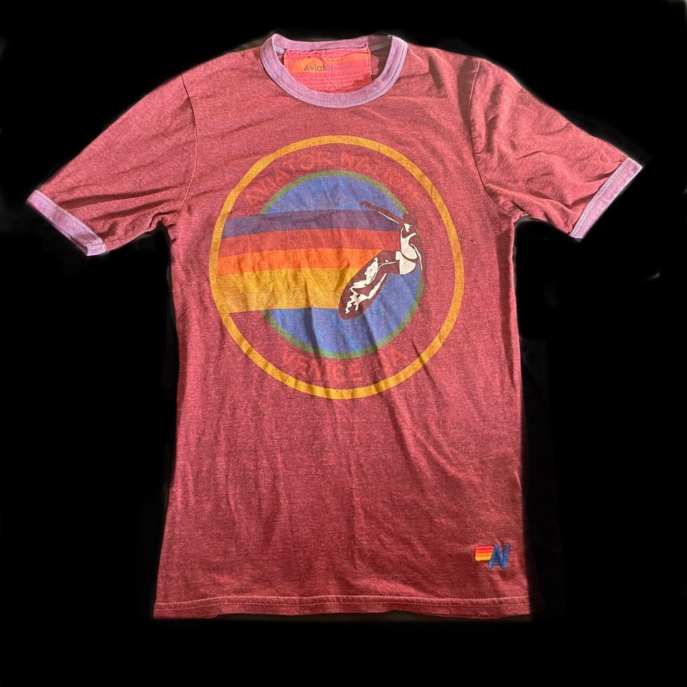 Aviator Nation Venice Logo Crew Tee